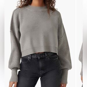 Free People Easy Cropped Pullover